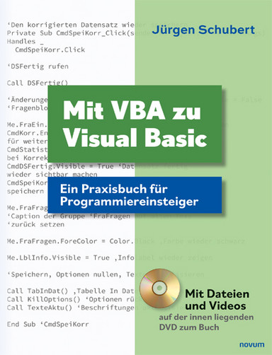 Mit VBA zu Visual Basic Cover: Mit VBA zu Visual Basic