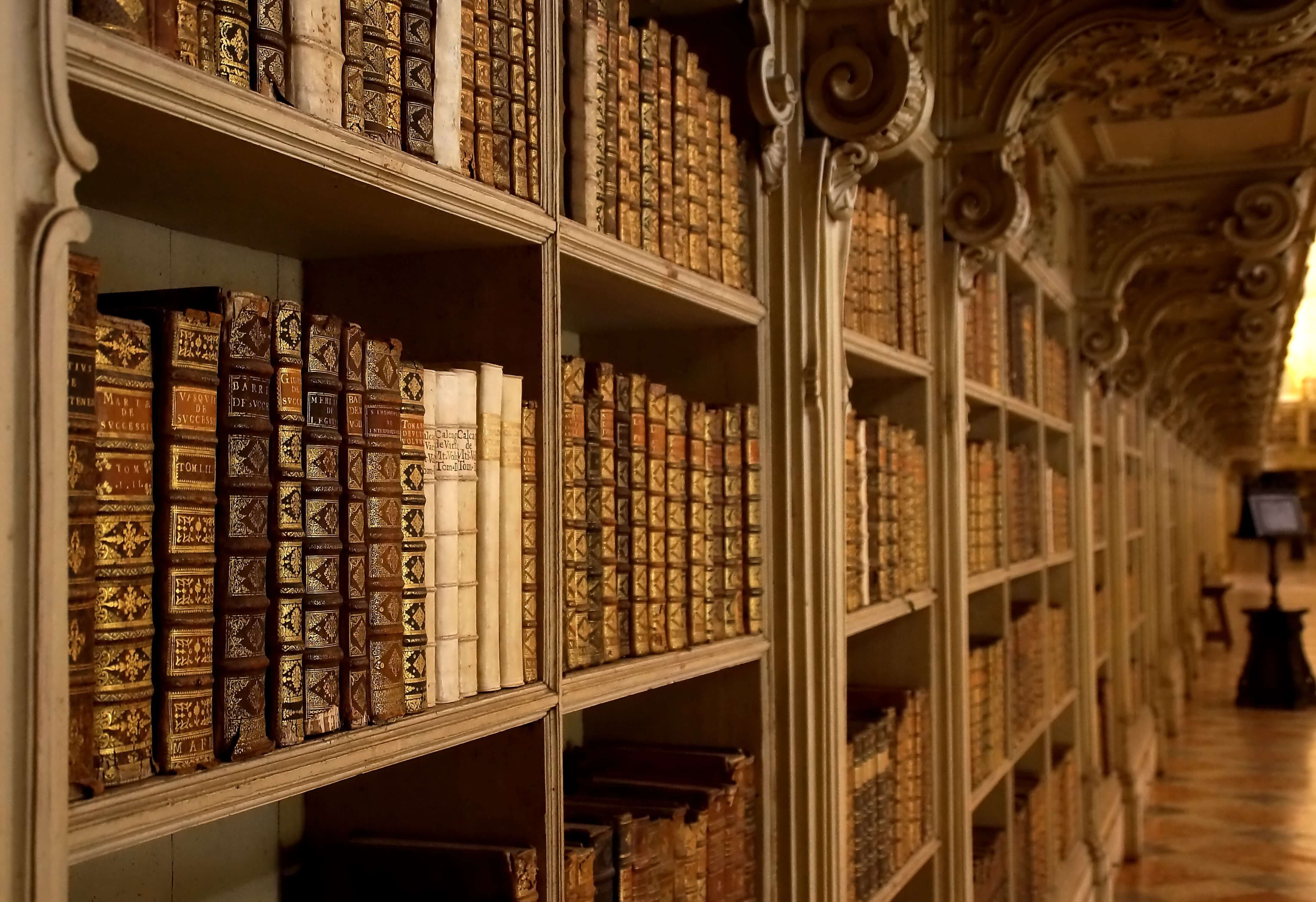 Wertvolle Bücher erkennen - Bücher in Bibliothek